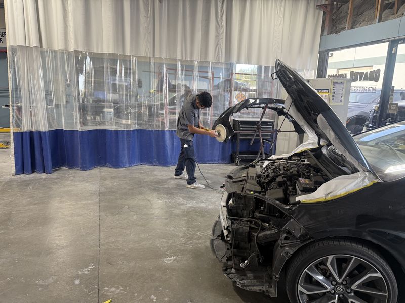 Buffing out the finish